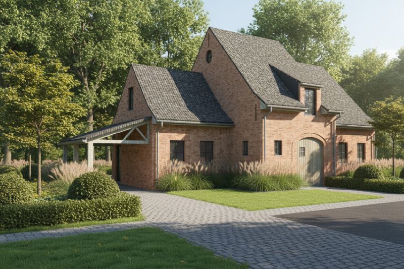 Nieuw te bouwen alleenstaande woning te Menen. Nieuw te bouwen alleenstaande woning te Menen.